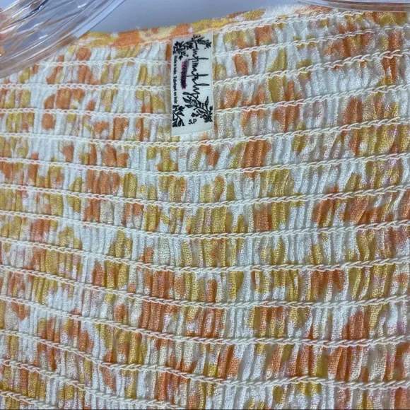 Free People | Intimately Free Kadence Duster | Robe | Beaded Smocked size Small - Picture 7 of 9